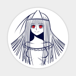 Oh My Ghost Maya Line Art Magnet